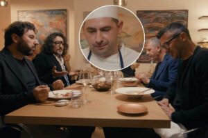 tavolo 4 ristoranti con Borghese e chef
