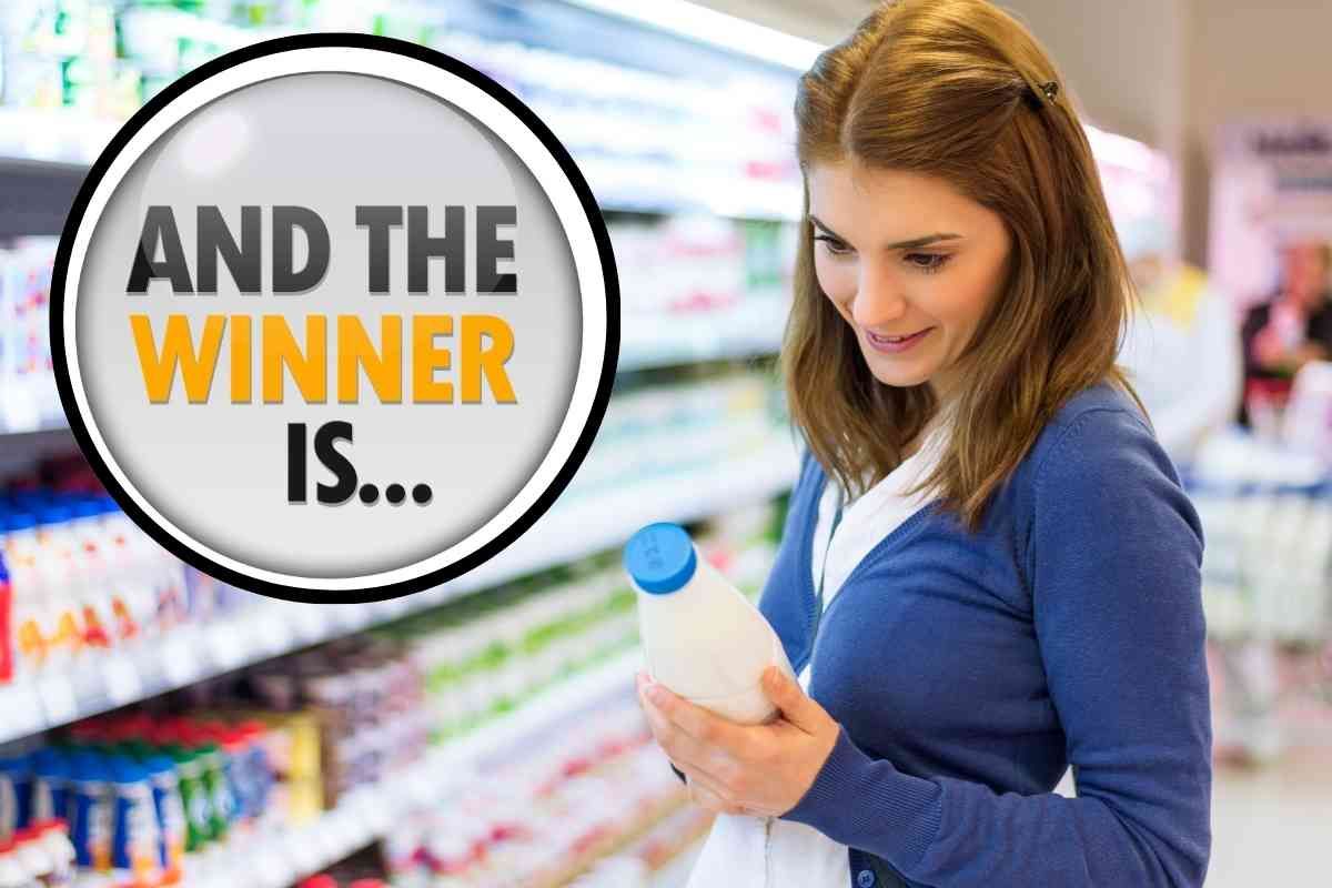 Comprare il latte al supermercato