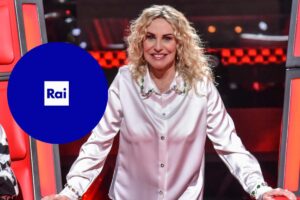 Antonella Clerici e logo Rai