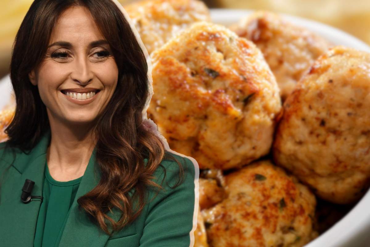 Bendetta Parodi in primo piano e polpette