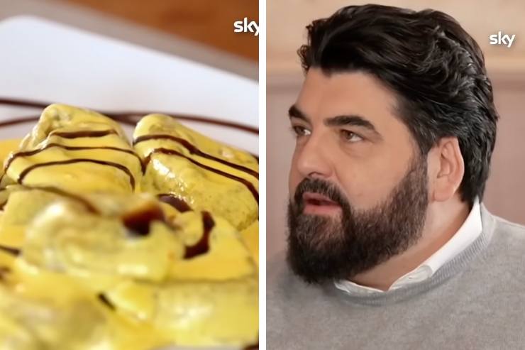 collage piatto di tortellini e cannavacciuolo