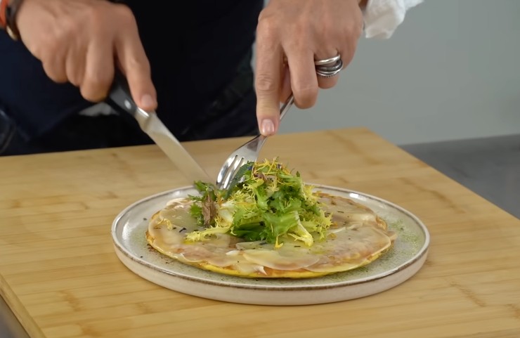 frittata nel piatto