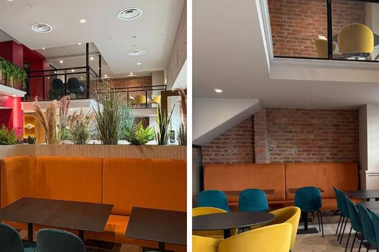 collage interno ristorante