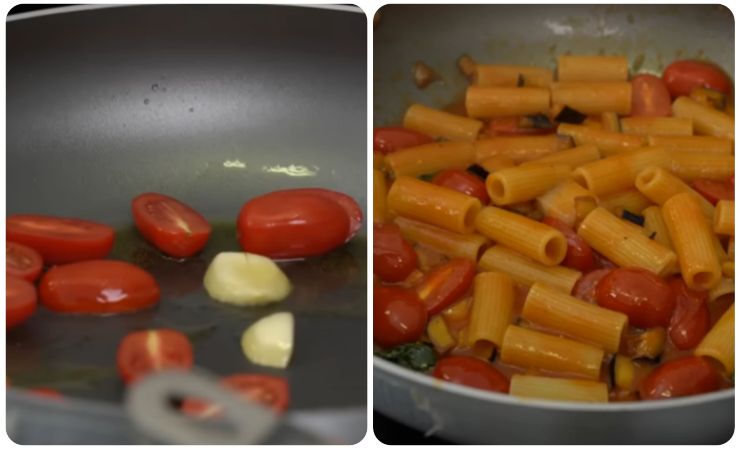 preparazione pasta alla norma
