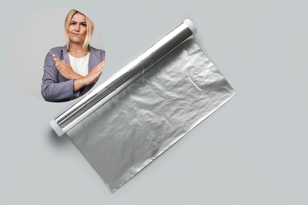 carta stagnola e donna indica no