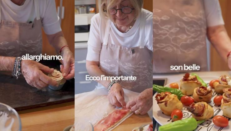 Preparazione delle rose di pasta sfoglia