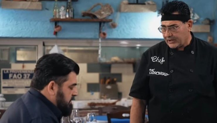 Cannavacciuolo e un ristoratore a Cucine da Incubo