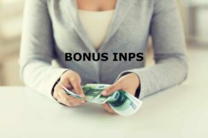 donna conta euro, scritta bonus inps