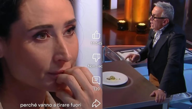 Collage di una concorrente e Barbieri a Masterchef Italia