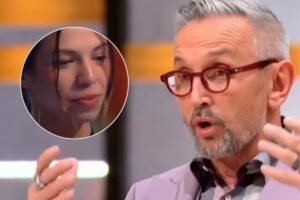 Bruno Barbieri e una concorrente di Masterchef