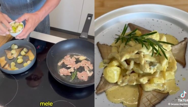 Preparazione del pollo al curry di Bruno Barbieri