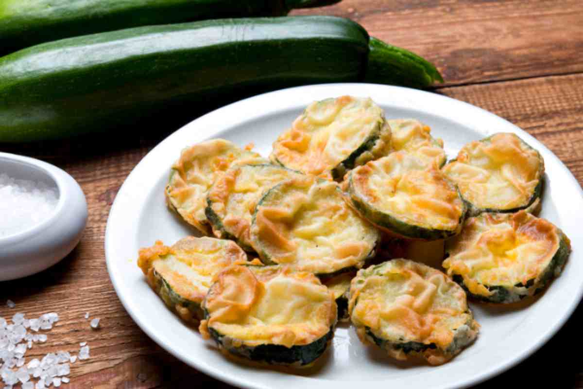 verdure fritte nel piatto