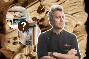Crema al caffè, Chef Mainardi, cibo in freezer, signora davanti al frigo, interrogativo