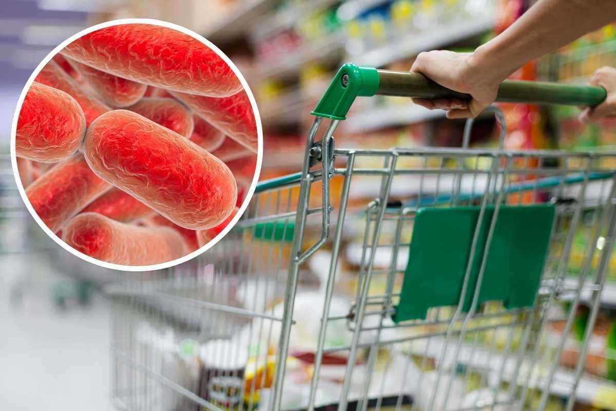 Carrello, supermercato, germi