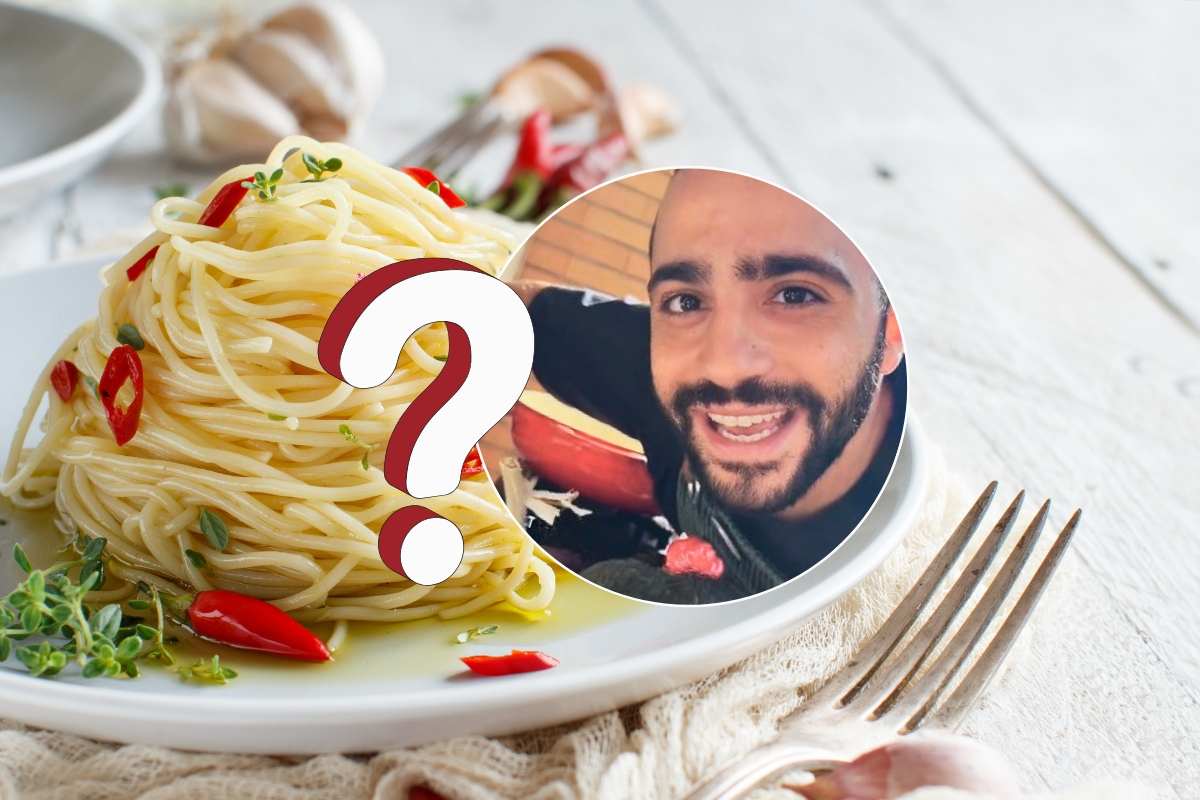 Piatto di pasta, Chef Ruben e interrogativo