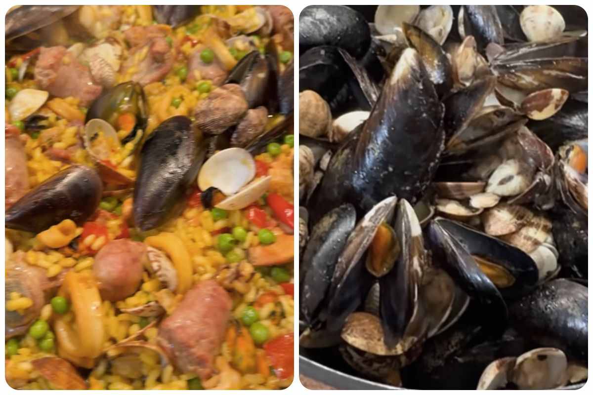Paella e cozze