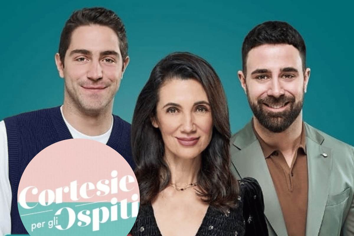 tommaso zorzi, csaba dalla zorza e roberto valbuzzi a cortesie per gli ospiti