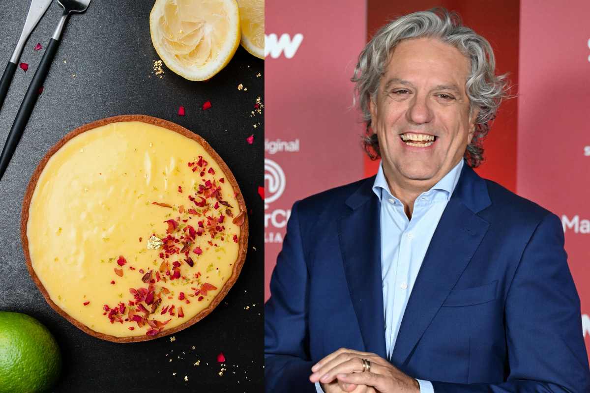 Crostata al limone e scatto di Locatelli a un evento