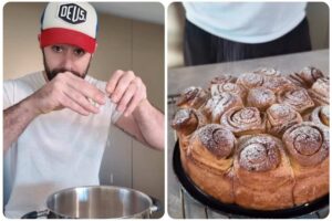 roberto valbuzzi prepara torta alle rose