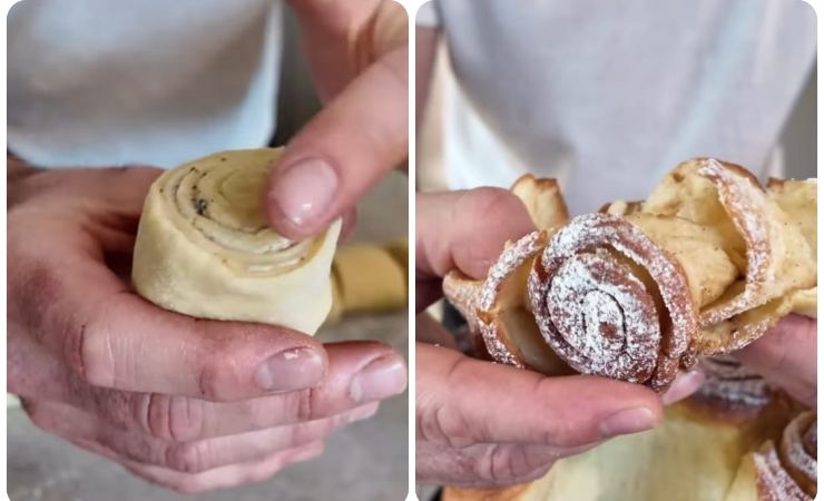preparazione torta alle rose di valbuzzi