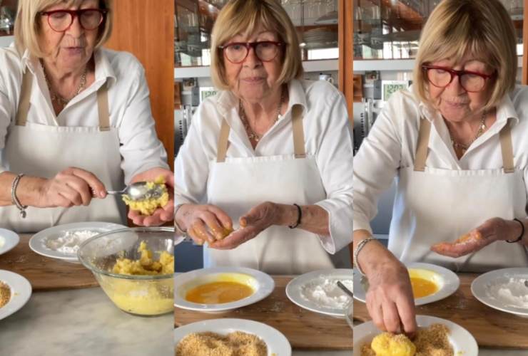 Anna Moroni prepara crocchette di patate