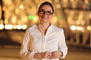 Primo piano di Anne Sophie Pic a Parigi