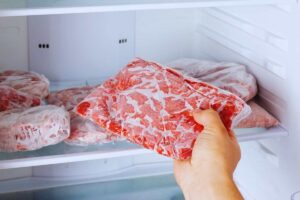 carne in congelatore