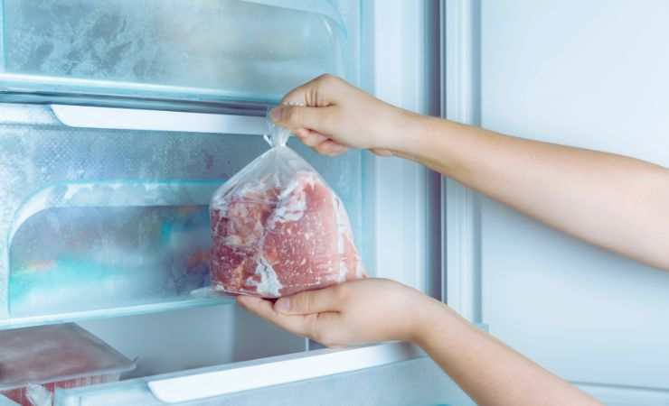 carne in congelatore