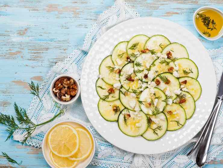 carpaccio di zucchine