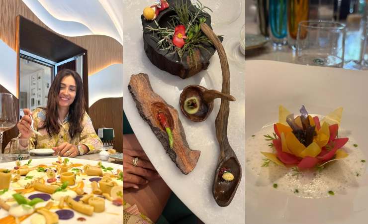 caterina balivo al ristorante e piatti chef