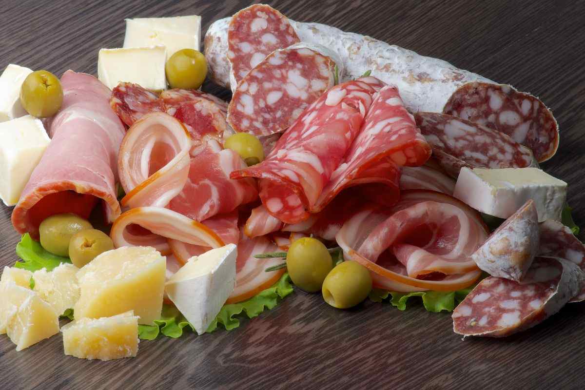 tagliere di salumi e formaggi