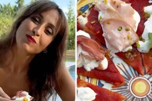 Benedetta Parodi e piada pizza