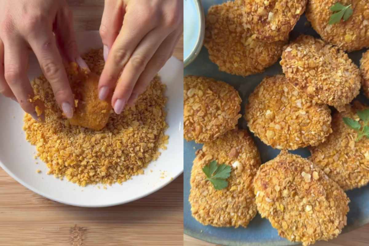 Crocchette di legumi impanate