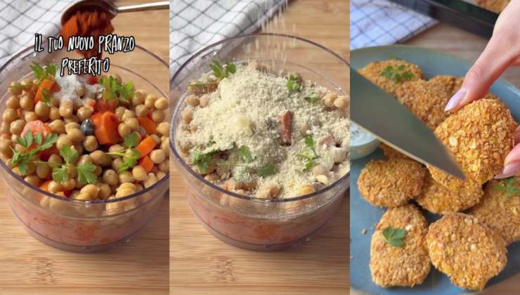 preparazione crocchette di legumi