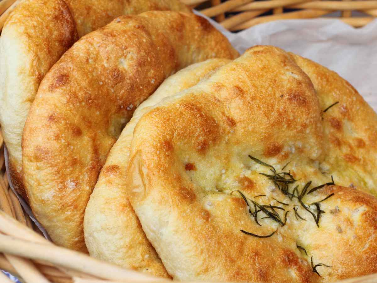 cestino di focaccine