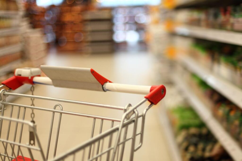 carrello al supermercato