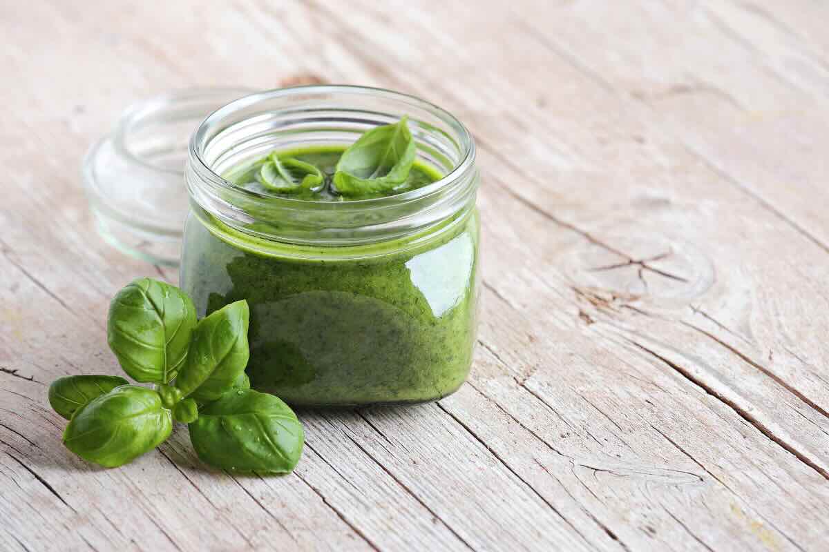vasetto pesto e basilico