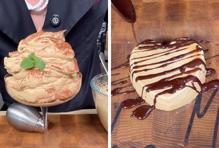 collage crema caffè e semifreddo