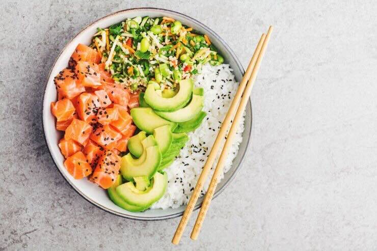 poke in bowl