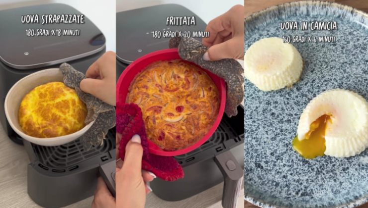 3 piatti a base di uova 