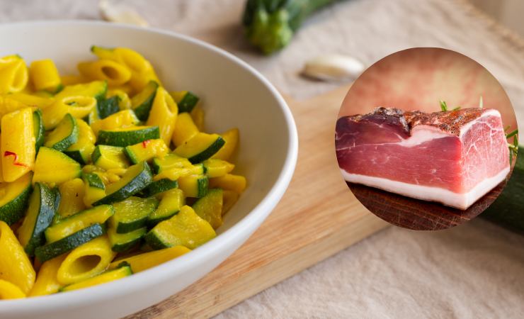pasta con zucchine e speck