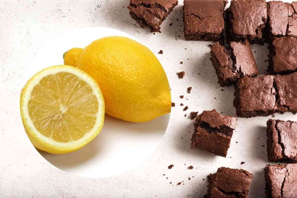 brownies e limone