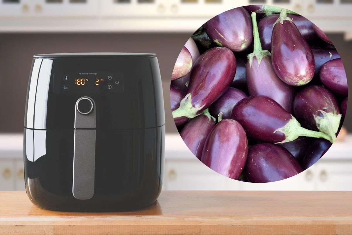 friggitrice ad aria e melanzane
