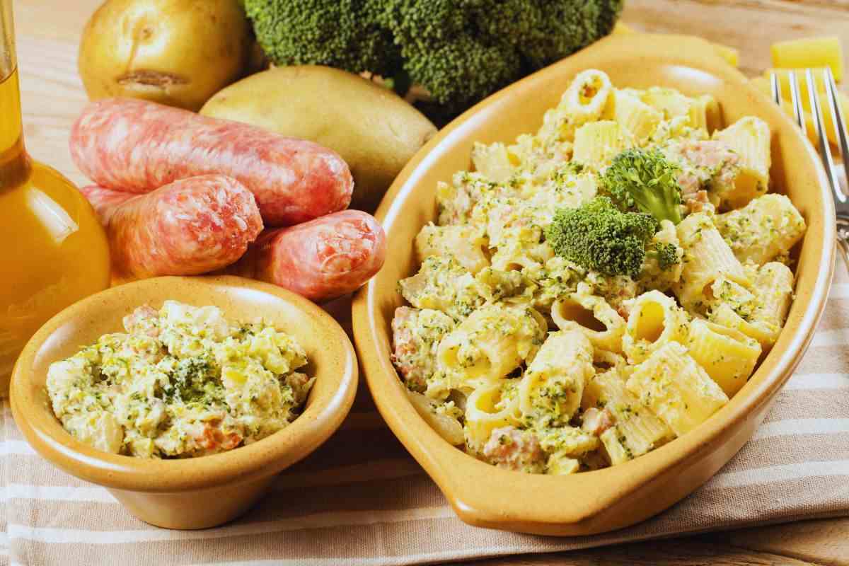 pasta patate e salsiccia