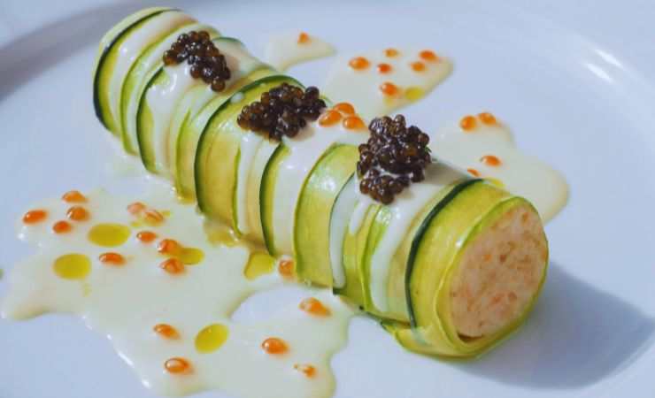 un rotolo di zucchine